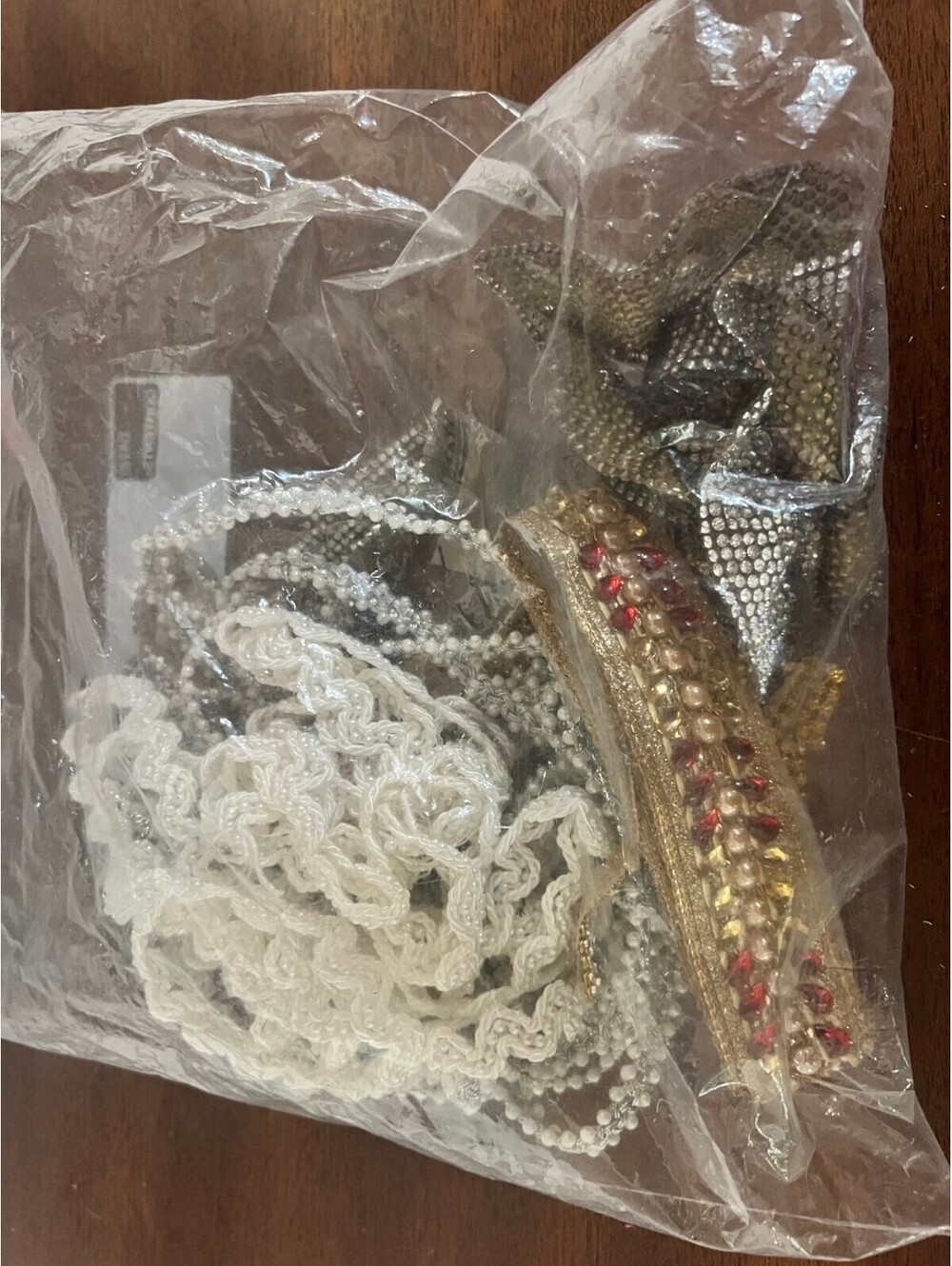 Vintage Rhinestone Trim Lot - Beaded Pearl Braided Sewing Embellishment Bundle